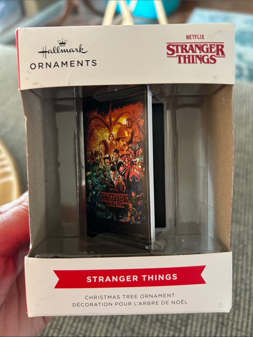 Stranger Things Hallmark Ornament NEW Christmas tree ornament 2022 vhs tape